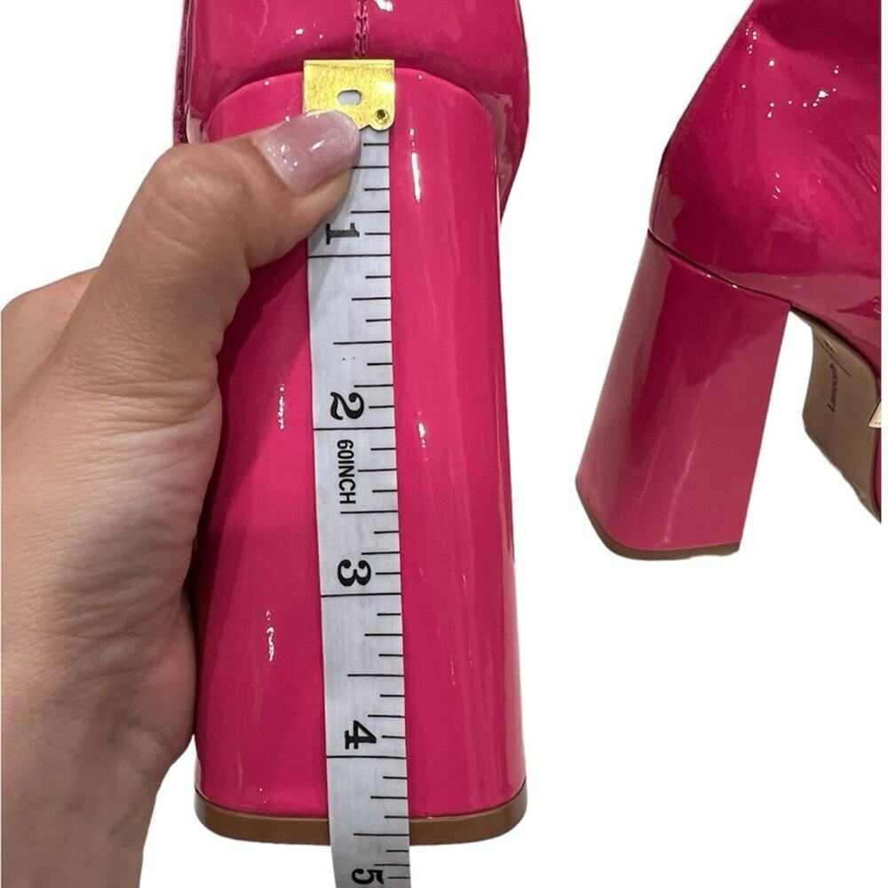 Larroude Dolly Boot in Pink Patent Leather - Picture 7 of 11